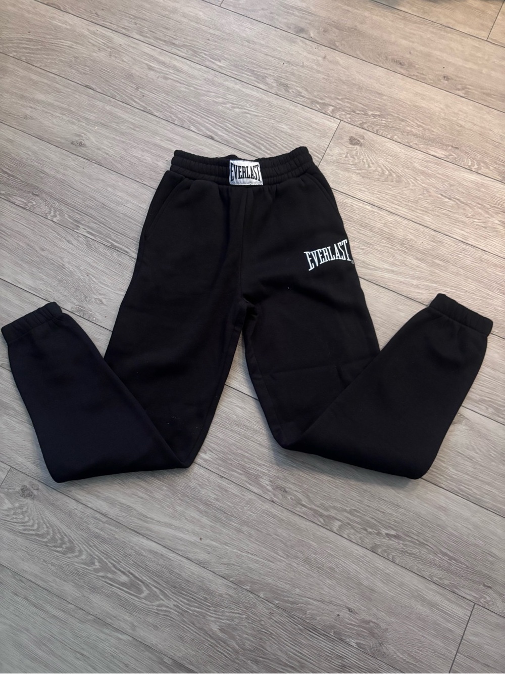Everlast Black Jogger Sweatpants with White Logo